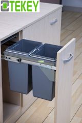 Tekey 300mm Cabinet garbage can kitchen trash can plastic bin