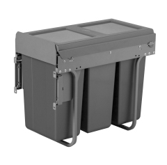 Tekey Sorting Waste Runner Bin Plastic Sliding Bins Kitchen Garbage Sorting Trash Cans Indoor Sorting Bins Sorting Kitchen Trash Can Kitchen Classical Sorting Garbage Bin Home Pull Out Recycle Bin Recycle Plastic Kitchen Sorting Garbage Bins