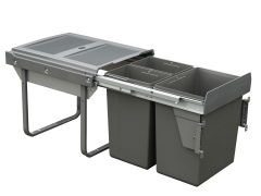 Tekey キッチンオーガナイザービンキッチンキャビネットはゴミ箱を引き出します キャビネットバスケットゴミキキキッチンキキキッチンキキャビネットのバスケットのゴミキキリリサイクルゴミキキリリリサイクルゴミキキッチキキッチ キャビネットゴミ箱の下の二重引き出しは現代の台所のゴミ箱をリサイクルできます シンクゴミ箱の下のキッチンゴミ箱キッチンストレージ リサイクルキッチン引き出すゴミ箱