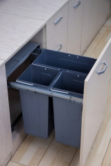 Tekey Kitchen Hidden Trash Bin Plastic Dustbin Cabinet Bin Pull Out Bin Kitchen Built-In Waste Bin Under Sink Sliding Sorting Garbage Bin Kitchen Cabinet Suspension Furniture Hanger Kitchen Storage Bin Kitchen Accessory Bin Kitchen Organizer Bin