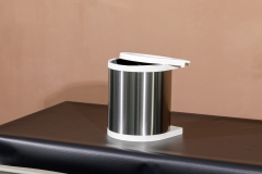 Tekey Kitchen Pivot Out Stainless Steel Trash Can Under-Sink Trash Can Built In Cabinet Kitchen Waste Bin Pull Out Door Mounted Waste Bin