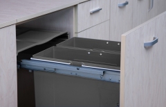 Tekey Papelera de basura Saque la cesta de basura Papelera de polvo con solución de almacenamiento de cocina de cierre suave Papelera de basura en el gabinete Papelera de basura de cierre suave puede el diseño moderno sacar la papelera de basura lata basu