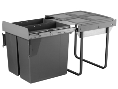 Tekey Papelera de basura Saque la cesta de basura Papelera de polvo con solución de almacenamiento de cocina de cierre suave Papelera de basura en el gabinete Papelera de basura de cierre suave puede el diseño moderno sacar la papelera de basura lata basu