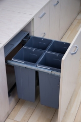 Tekey reciclagem lixo lixo classificação lixo organizador cozinha lixo classificação coleta lixo puxar fora lixo contêiner lixo Cozinha armário extensível classificador separador embutido coletor armário lixo lata cozinha doméstica lixo lixo classificação
