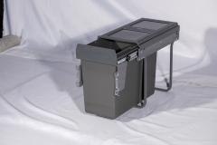 Tekey armário cozinha interior puxe lixo plástico lata lixo escondido puxe para fora fechamento macio cozinha plástico incorporado lixo puxe para fora lixo armazenamento lixo classificação lixo restaurante lixo armário lixo recipiente plástico lixo cozinh