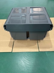 Tekey 600mm シンク下ゴミ箱 2*18L キッチンゴミ箱 カウンタートップゴミ箱 モダン ダブルゴミ箱 カスタムビルトインゴミ箱 伸縮レールゴミ箱