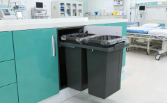 Tekey Conteneur à déchets de cuisine Tekey, Bacs à ordures en plastique, Étagère à conteneurs, Panier à déchets, Bascule double, Poubelle à déchets, Bascule recyclage, Bascule en plastique, Étagère de rangement cuisine, Bascule à déchets cuisine, Poubelle