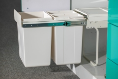 Tekey Hidden Kitchen Cabinet Dustbin Plastic Kitchen Bin Recycling Storage Bucket Storage Waste Bin Pull Out Bin Kitchen Trash Can Hidden Built In Kitchen Bin Kitchen Storage Waste Storage Bin