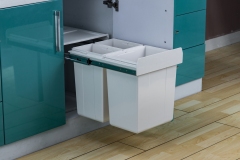 Tekey Hidden Kitchen Cabinet Dustbin Plastic Kitchen Bin Recycling Storage Bucket Storage Waste Bin Pull Out Bin Kitchen Trash Can Hidden Built In Kitchen Bin Kitchen Storage Waste Storage Bin
