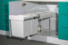Tekey Hidden Kitchen Cabinet Dustbin Plastic Kitchen Bin Recycling Storage Bucket Storage Waste Bin Pull Out Bin Kitchen Trash Can Hidden Built In Kitchen Bin Kitchen Storage Waste Storage Bin