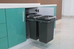 Tekey Conteneur à déchets de cuisine Tekey, Bacs à ordures en plastique, Étagère à conteneurs, Panier à déchets, Bascule double, Poubelle à déchets, Bascule recyclage, Bascule en plastique, Étagère de rangement cuisine, Bascule à déchets cuisine, Poubelle