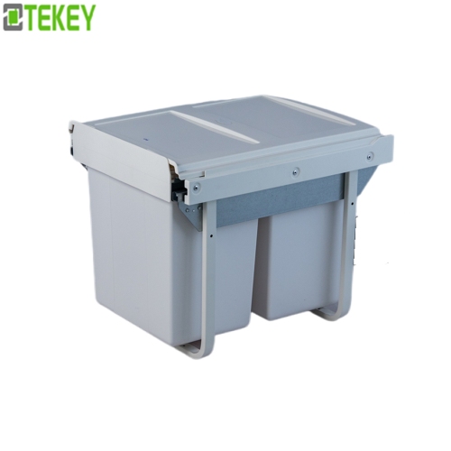 Tekey Lixo de cozinha Armazenamento de cozinha embutido Puxe a classificação Lixo de restaurante Lixo de armazenamento de resíduos Lixo de cozinha escondido Lixo de cozinha escondido Lixo de armazenamento de resíduos Lixo de cozinha Organizador de acessór