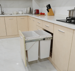 Tekey Casa puxar para fora macio fechar reciclagem dupla lixo lixo lixo escondido lixo de cozinha armazenamento lixo construído puxe fora lixo classificação cozinha lixo lata móveis lixo de cozinha inteligente armário de cozinha construído em puxe fora