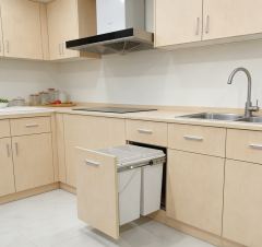 Tekey Casa puxar para fora macio fechar reciclagem dupla lixo lixo lixo escondido lixo de cozinha armazenamento lixo construído puxe fora lixo classificação cozinha lixo lata móveis lixo de cozinha inteligente armário de cozinha construído em puxe fora