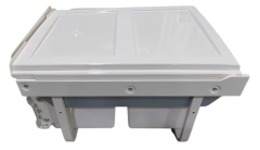 Tekey Casa puxar para fora macio fechar reciclagem dupla lixo lixo lixo escondido lixo de cozinha armazenamento lixo construído puxe fora lixo classificação cozinha lixo lata móveis lixo de cozinha inteligente armário de cozinha construído em puxe fora