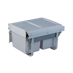 Tekey Casa puxar para fora macio fechar reciclagem dupla lixo lixo lixo escondido lixo de cozinha armazenamento lixo construído puxe fora lixo classificação cozinha lixo lata móveis lixo de cozinha inteligente armário de cozinha construído em puxe fora