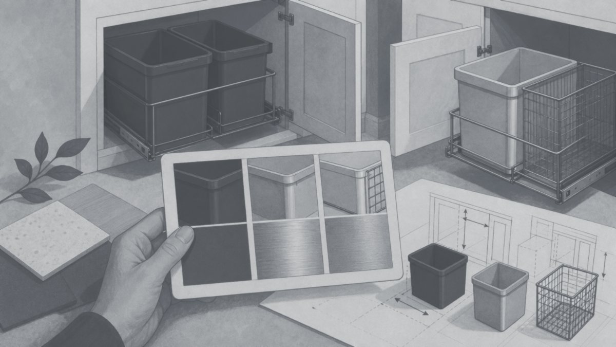 Editorial illustration for Custom Pull Out Waste Bin Factory Capabilities Driving Facility Sustainability