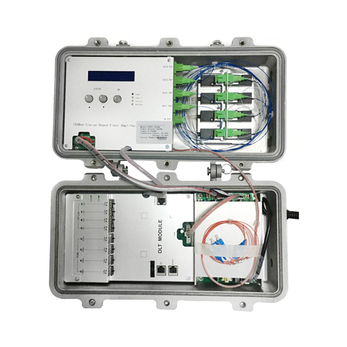 EPON OLT e EDFA para ambientes externos com WDM