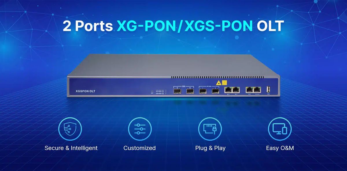 2 Ports XG/XGS-PON OLT