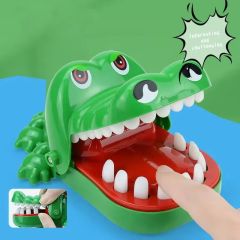 Hand-biting crocodile toy