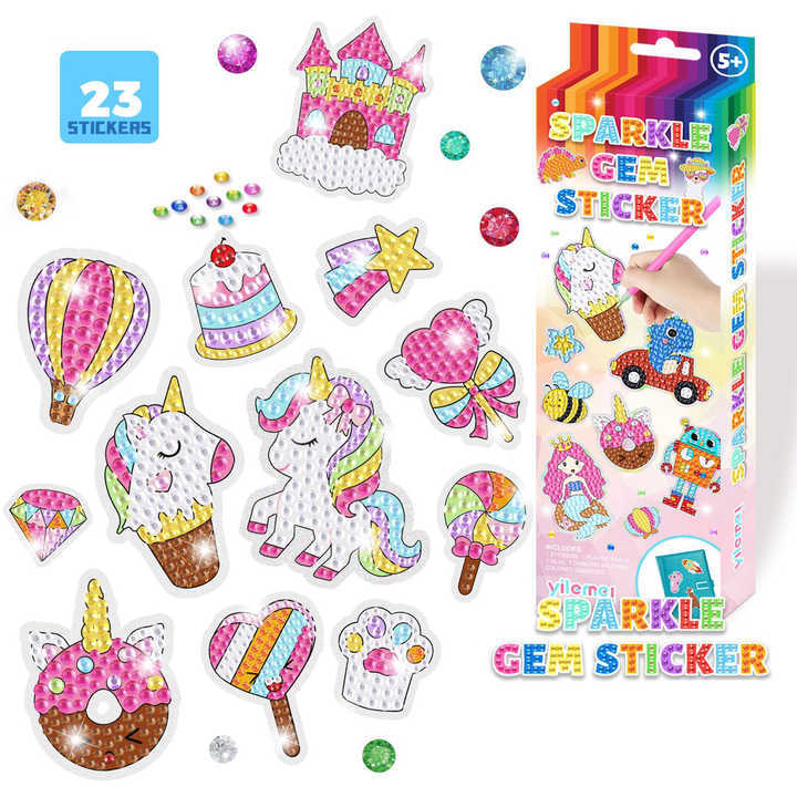 DIY toy gem sticker set