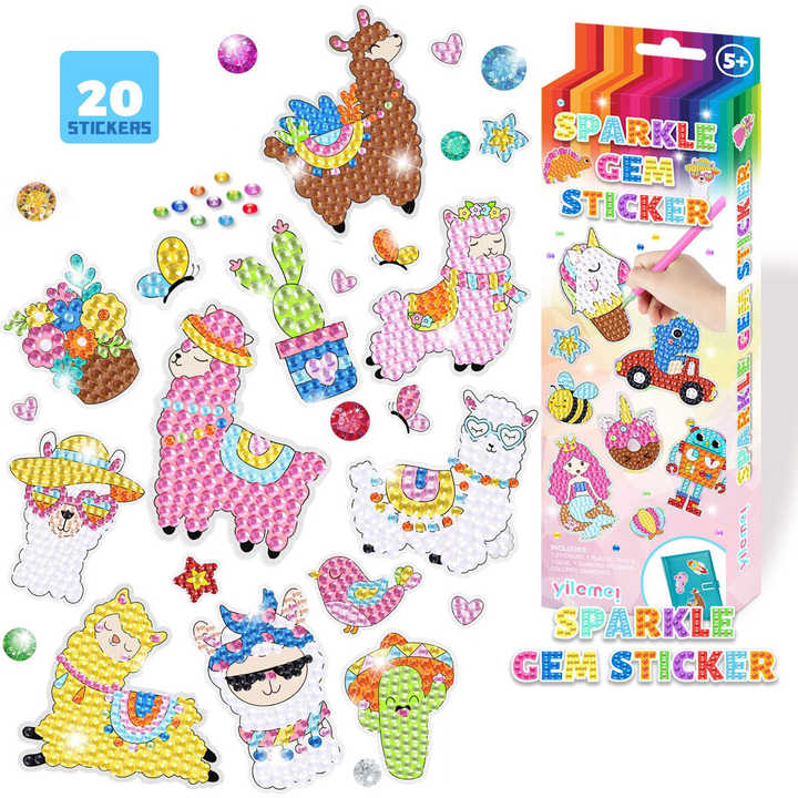 DIY toy gem sticker set