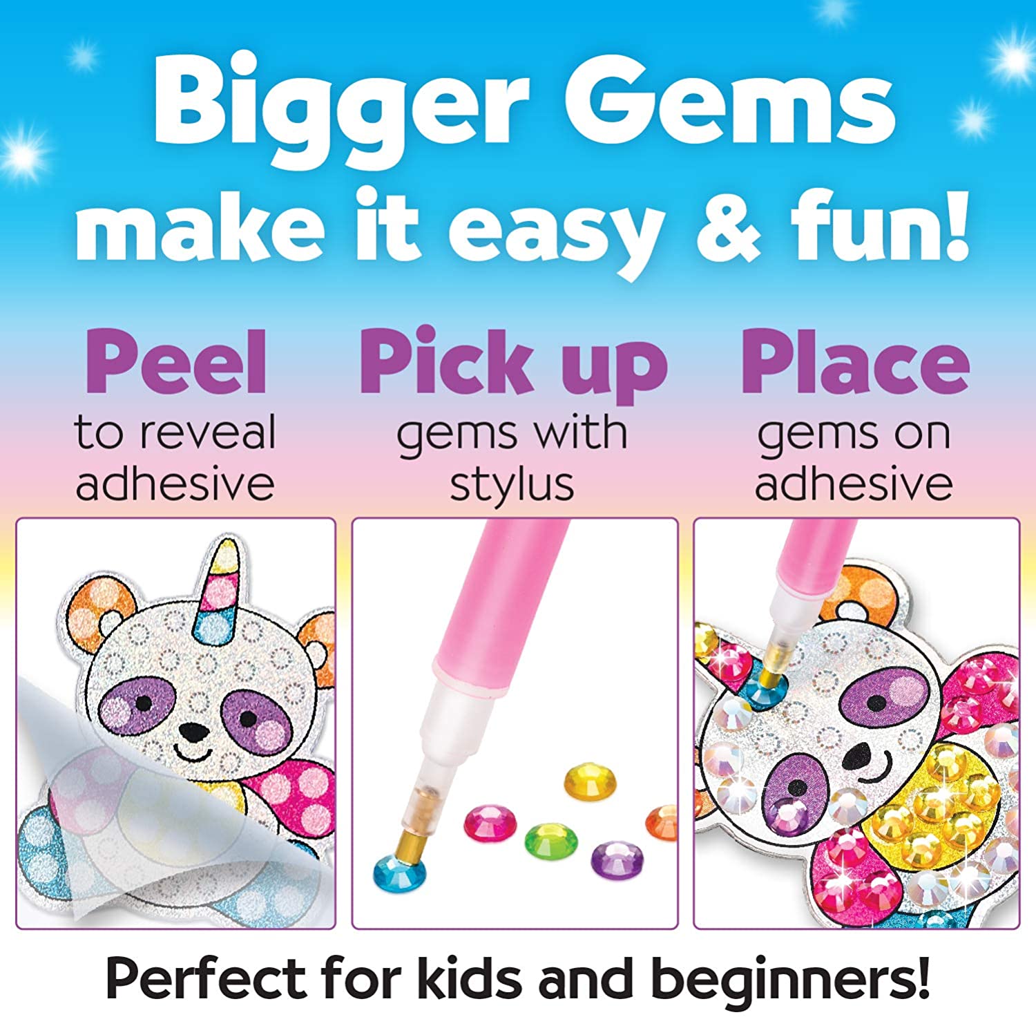 DIY toy gem sticker set