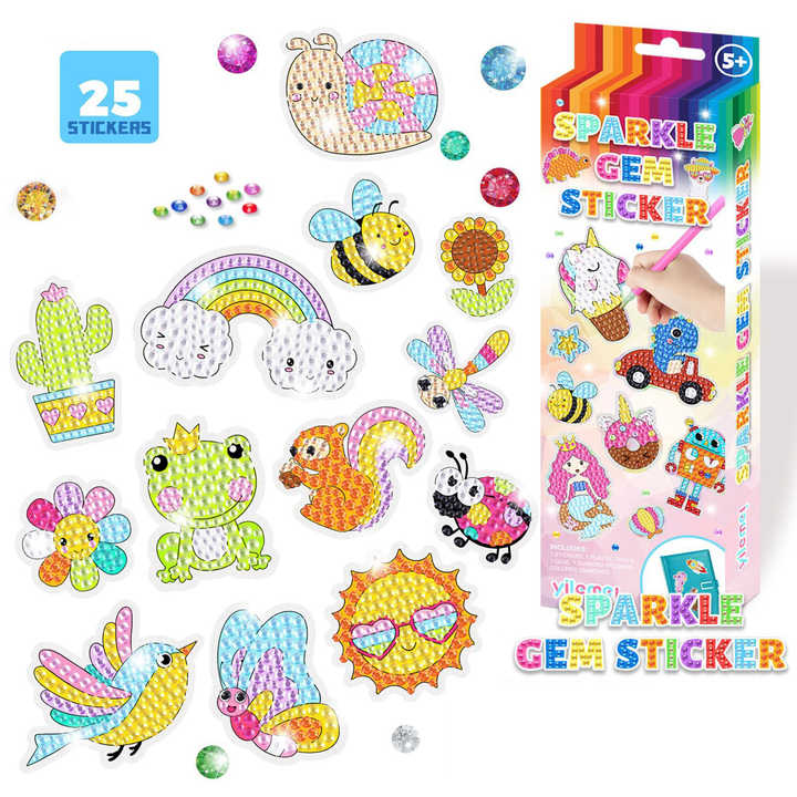 DIY toy gem sticker set