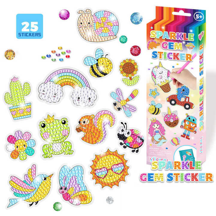 DIY toy gem sticker set
