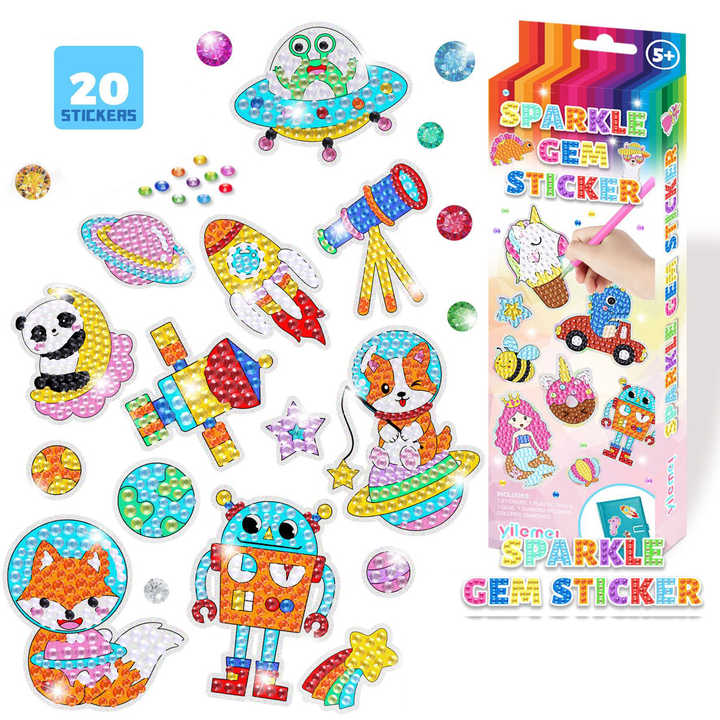 DIY toy gem sticker set