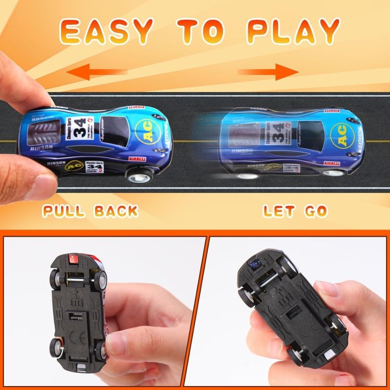 Pull Back Cars Race Toys Bulk Small Pull Back Car Toys for Treasure Box