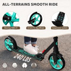 Children's Scooter ABS Plastic for Teens and Adult Foldable