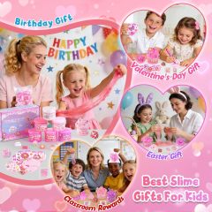 6 Pack Slimes Pink Slime Kids DIY Toys