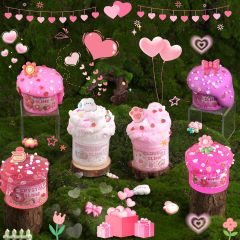 6 Pack Slimes Pink Slime Kids DIY Toys