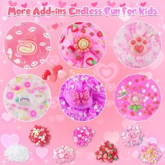 6 Pack Slimes Pink Slime Kids DIY Toys
