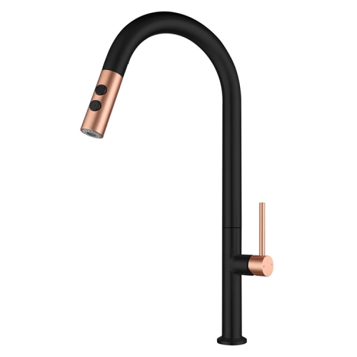 Mix Color Black Rose Gold Luxury Kitchen Faucet