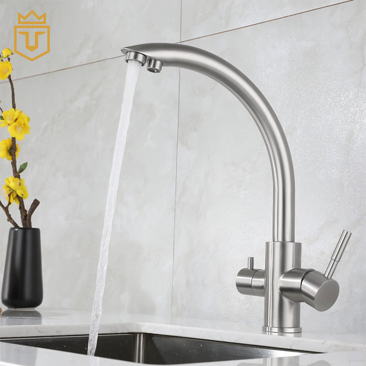 Stainless Steel 3 in 1 Kitchen Faucet