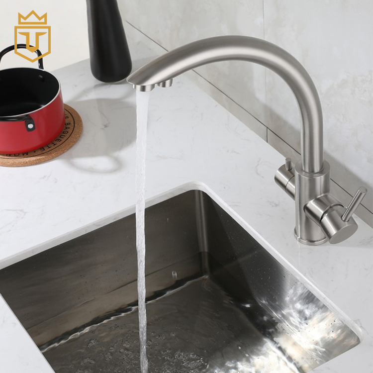 Stainless Steel 3 in 1 Kitchen Faucet