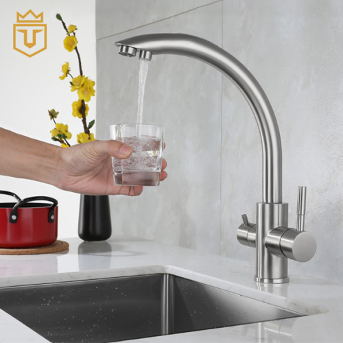 Stainless Steel 3 in 1 Kitchen Faucet