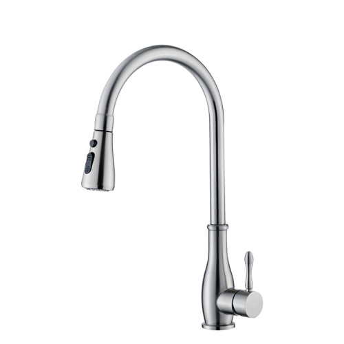Goose Neck Kitchen Sink Faucet Pull Down