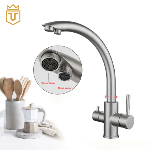 Stainless Steel 3 in 1 Kitchen Faucet