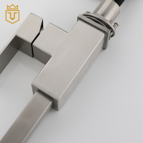 Stainless Steel Square Kitchen Faucet Pull Down
