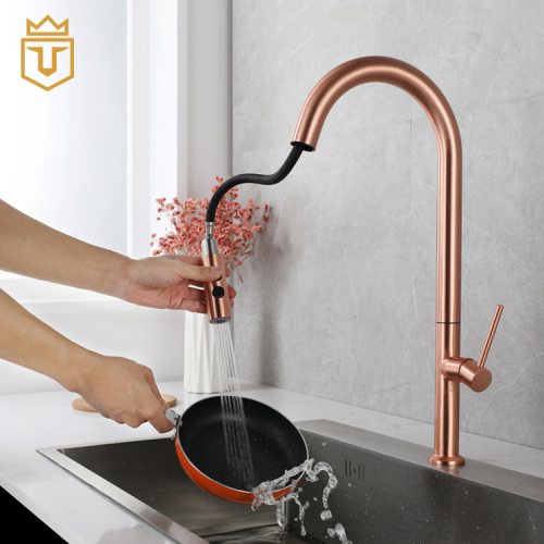 Luxury Rose Gold Kitchen Faucet