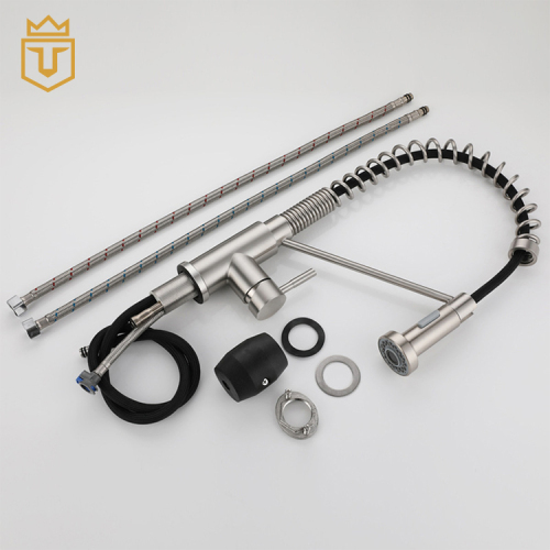SS Industrial Kitchen Faucet Pull Down