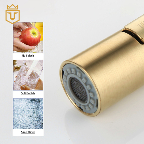 Pull Down Gold Touchless Sensor Kitchen Faucet