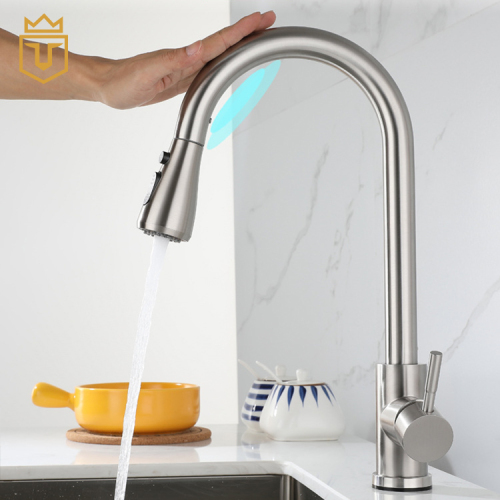 3 Modes Pull Down SS Touch Kitchen Faucet