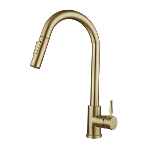 Pull Down Gold Touch Kitchen Sink Faucet