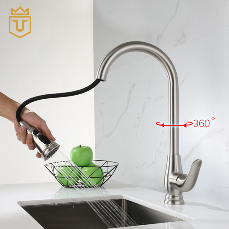 Single Handle SUS304 Kitchen Faucet
