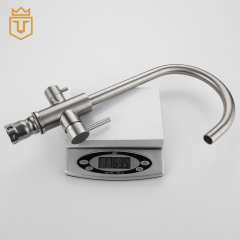 Brushed Stainless Steel 304 Kitchen Three Way Tap