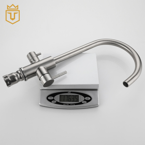 Brushed Stainless Steel 304 Kitchen Three Way Tap